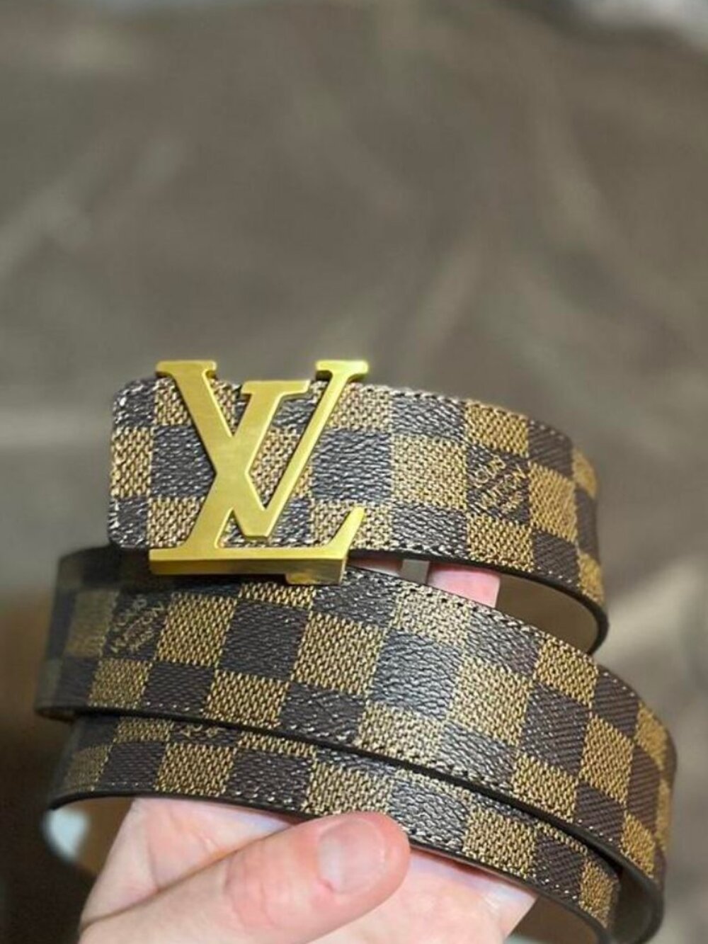 Louis Vuitton Men's Brown and Tan Belt - Picture 1 of 4